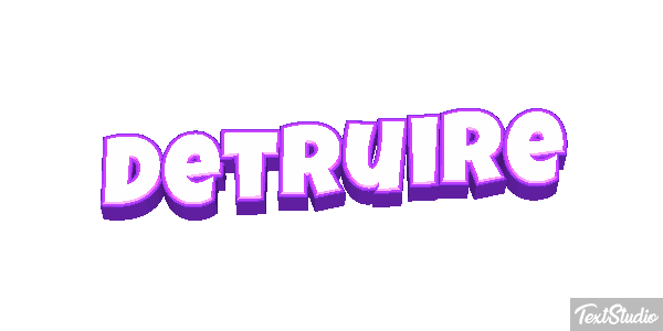 Détruire Effet de texte