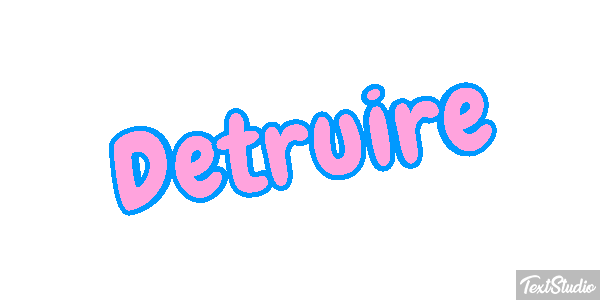Détruire Effet de texte