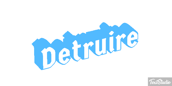 Détruire Effet de texte
