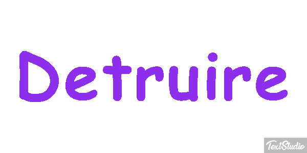 Détruire Effet de texte