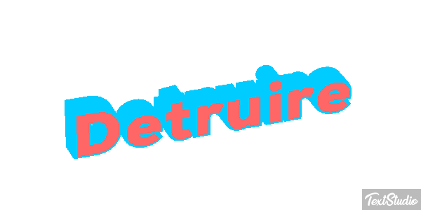 Détruire Effet de texte