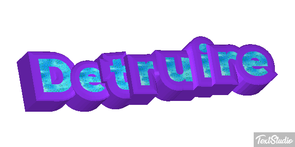 Détruire Effet de texte