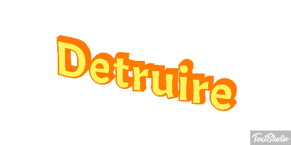 Détruire Effet de texte