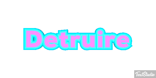 Détruire Effet de texte