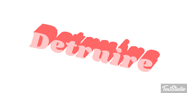 Détruire Effet de texte