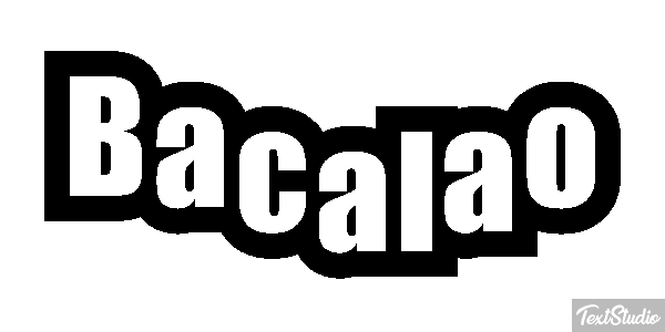 Bacalao Effet de texte