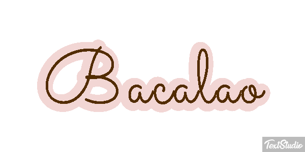 Bacalao Effet de texte