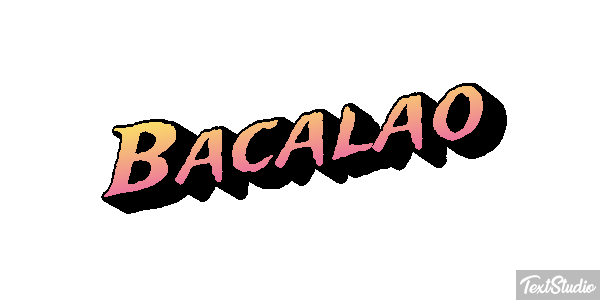 Bacalao Effet de texte