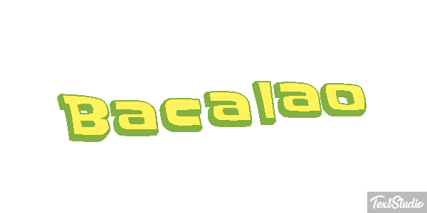 Bacalao Effet de texte
