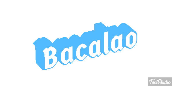 Bacalao Effet de texte