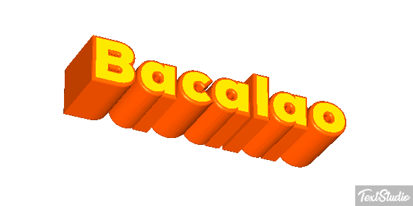Bacalao Effet de texte