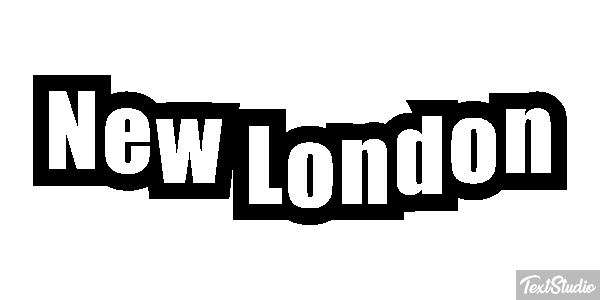 New London Texteffekt