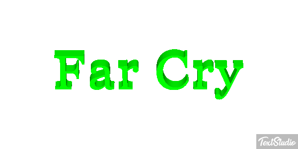 Far Cry Effetto testo