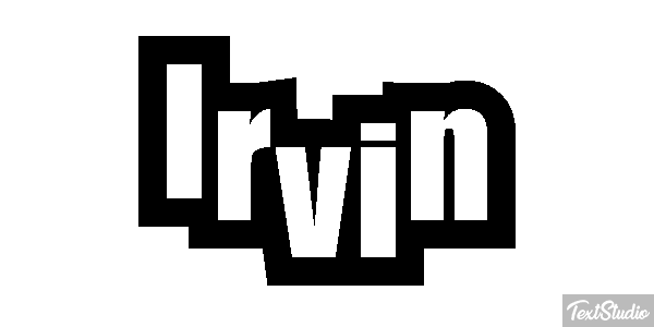 Irvin Текстовый эффект