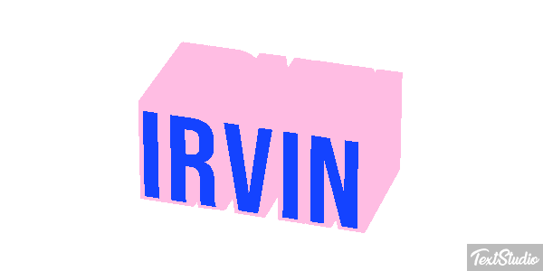 Irvin Текстовый эффект