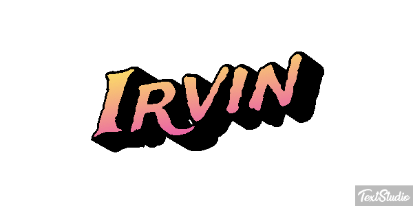 Irvin Текстовый эффект