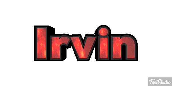 Irvin Текстовый эффект