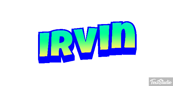 Irvin Текстовый эффект