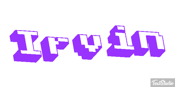Irvin Текстовый эффект
