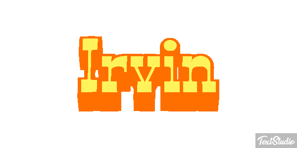 Irvin Текстовый эффект