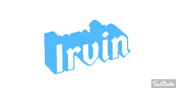 Irvin Текстовый эффект
