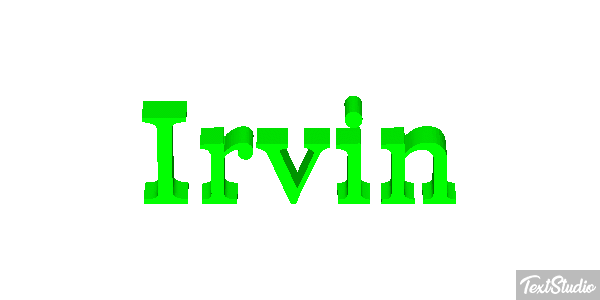 Irvin Текстовый эффект