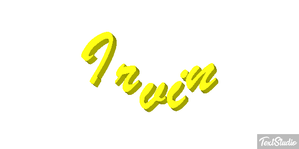 Irvin Текстовый эффект