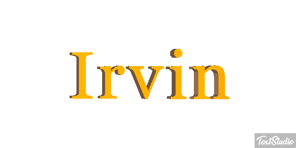 Irvin Текстовый эффект