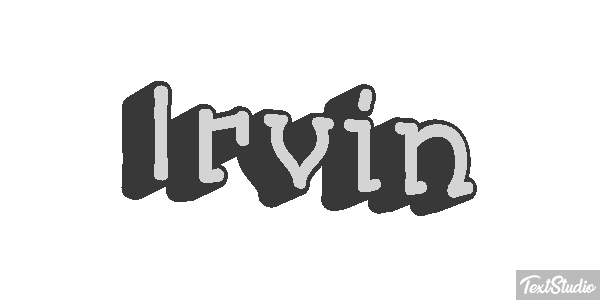 Irvin Текстовый эффект