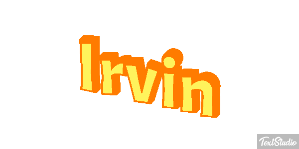 Irvin Текстовый эффект