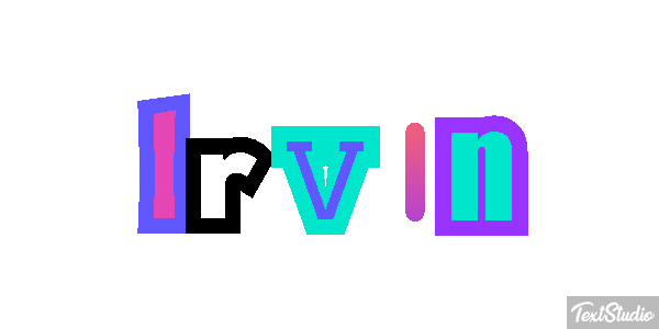 Irvin Текстовый эффект