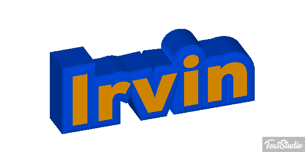 Irvin Текстовый эффект