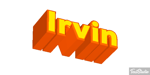 Irvin Текстовый эффект