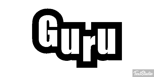 Guru Текстовый эффект