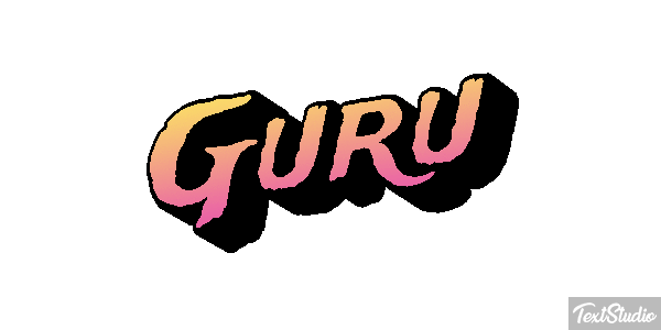 Guru Текстовый эффект