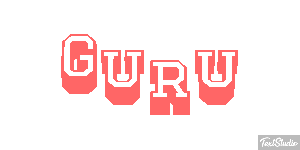 Guru Текстовый эффект