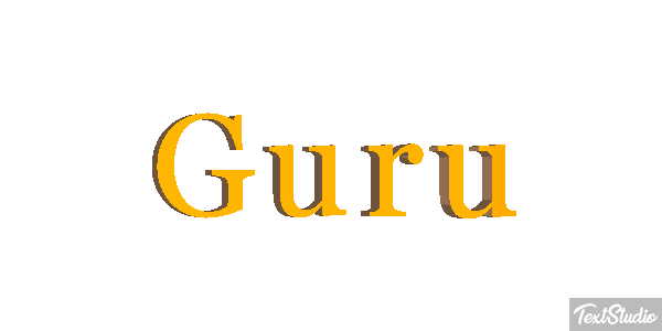 Guru Текстовый эффект