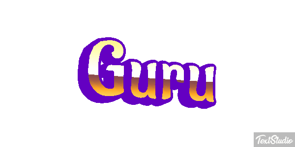 Guru Текстовый эффект