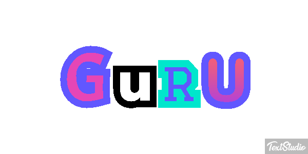 Guru Текстовый эффект
