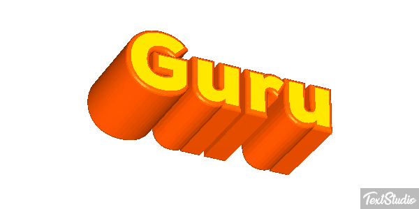 Guru Текстовый эффект
