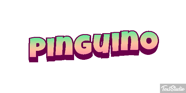 Pinguino Effetto testo