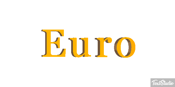 Euro Metin efekti