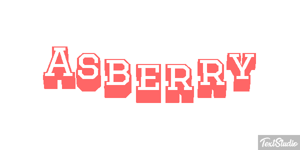 Asberry Text effect