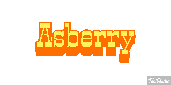 Asberry Text effect