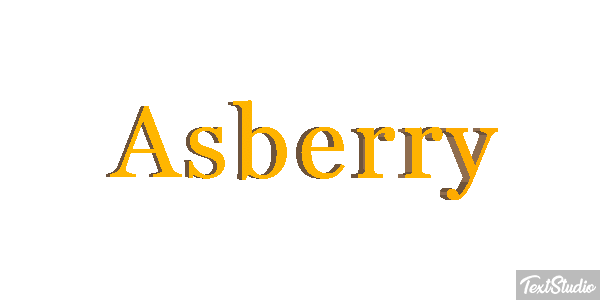Asberry Text effect
