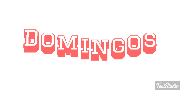 Domingos Tekst effect