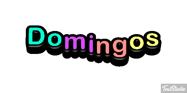 Domingos Tekst effect