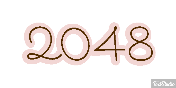 2048 テキスト効果