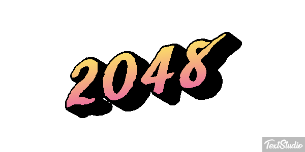 2048 テキスト効果