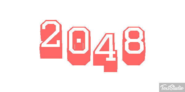 2048 テキスト効果
